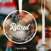 1pc/2pcs Retirement Gift for Woman and Men,Best Gifts for Retiring People,Happy Retirement Ornament for Holiday Decor, Ideal Gift for Retired Couples