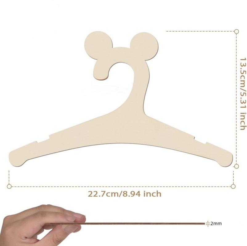 5/10pcs Wooden Baby Hangers Kids Clothes Storage Hanger for Nursery Children Hangers Toddler Infant Portable Coats Home Rack