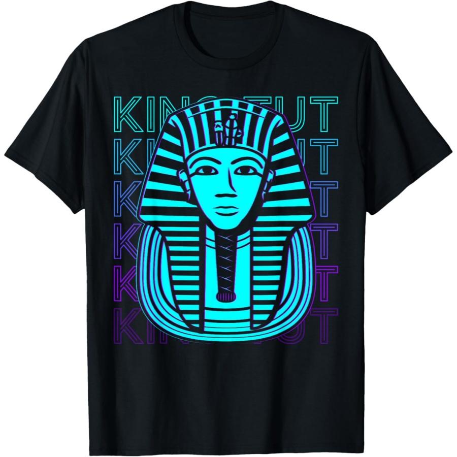 King Tut Tutankhamun Egyptian Pharaoh Ancient Egypt Retro T-Shirt S