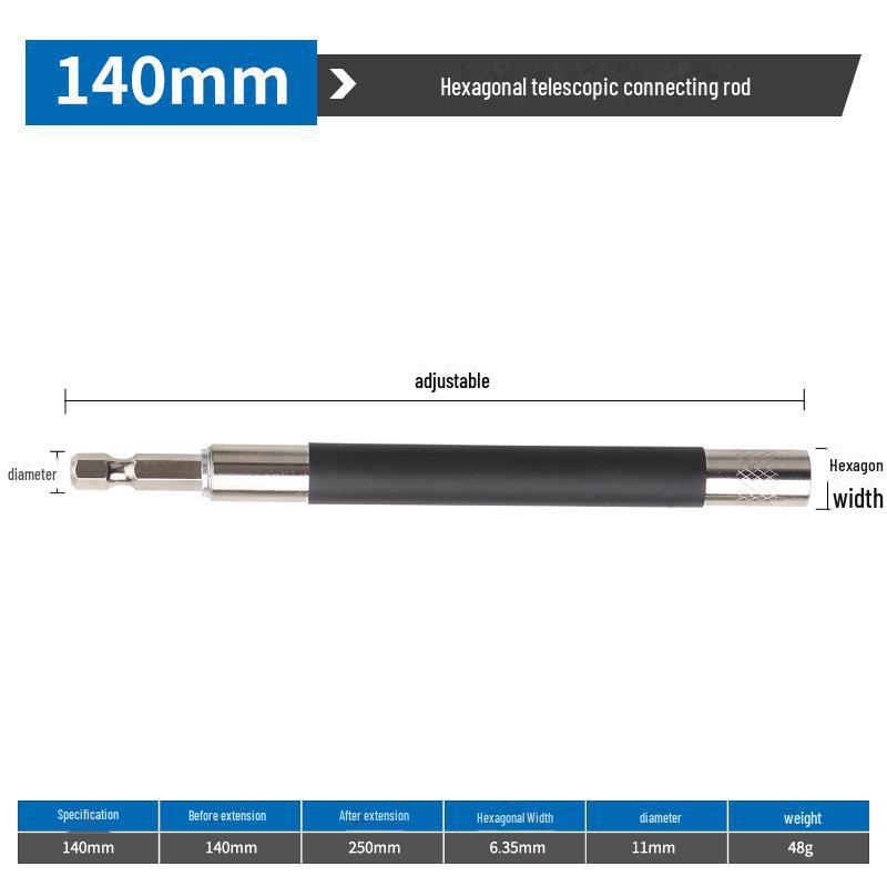 Magnetischer Teleskop Sechskantgriff Steckschlüssel Verlängerung