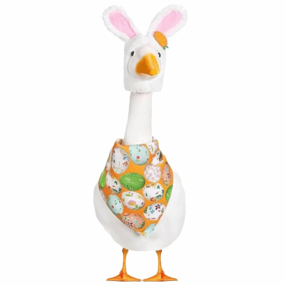 Outdoor Decor Cute Design Goose Outfit Set Easter Day Theme Housewarming Gift Goose Clothes Yard Statue Costume Porch Decoration