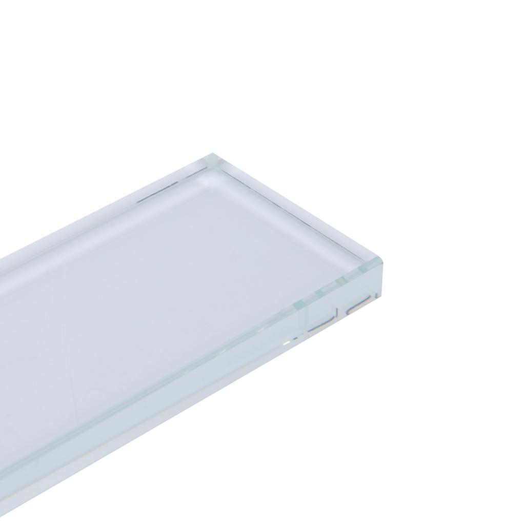 Nail Art Palettes Color Mixing Glass Rectangle Makeup Blending False Eyelash Glue Holder