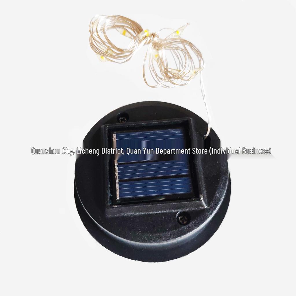 6.5cm Solar LED Crackle Glass Ball Light for Outdoor Lawn & Courtyard Landscaping
