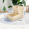 2in1 Wood Feeder Feeding Rack for Rabbit Small Animal Hamster Food Container Cage Feeding Accessories Pet Essential