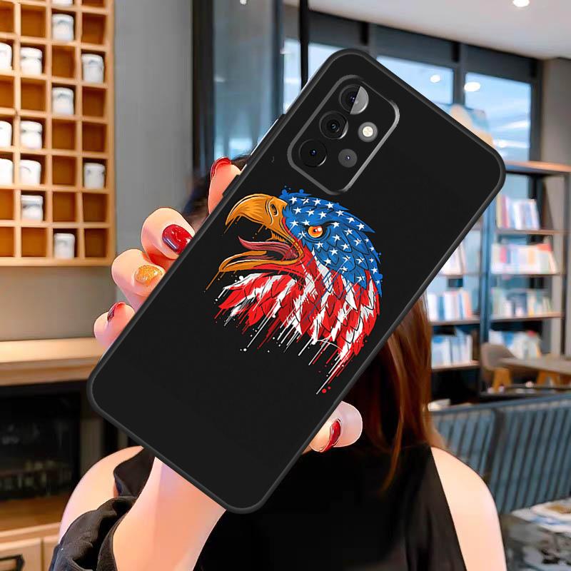 American USA Flag Eagle Case For Samsung Galaxy A13 A36 A56 A23 A52 A32 A12 A54 A34 A14 A16 A26 A33 A53 A15 A35 A55