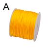 Corda di seta 45M/0,8MM trecciata in nylon per Fai da te per Forniture per la creazione di gioielli Nappe Perline Artigianato intrecciato Corda di nylon satinato CS003