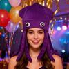 Simulation Cuttlefish Hat Funny Design Soft Fabric Comfortable Headgear For Parties And Daily Wear For Adult Kids
