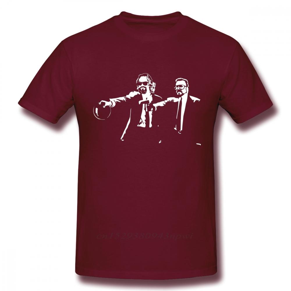 Big Lebowski Dude Abides Walter Pulp Fiction T Shirt Funny Unique Design Unisexs TShirt 100 Cotton Big Size Camiseta