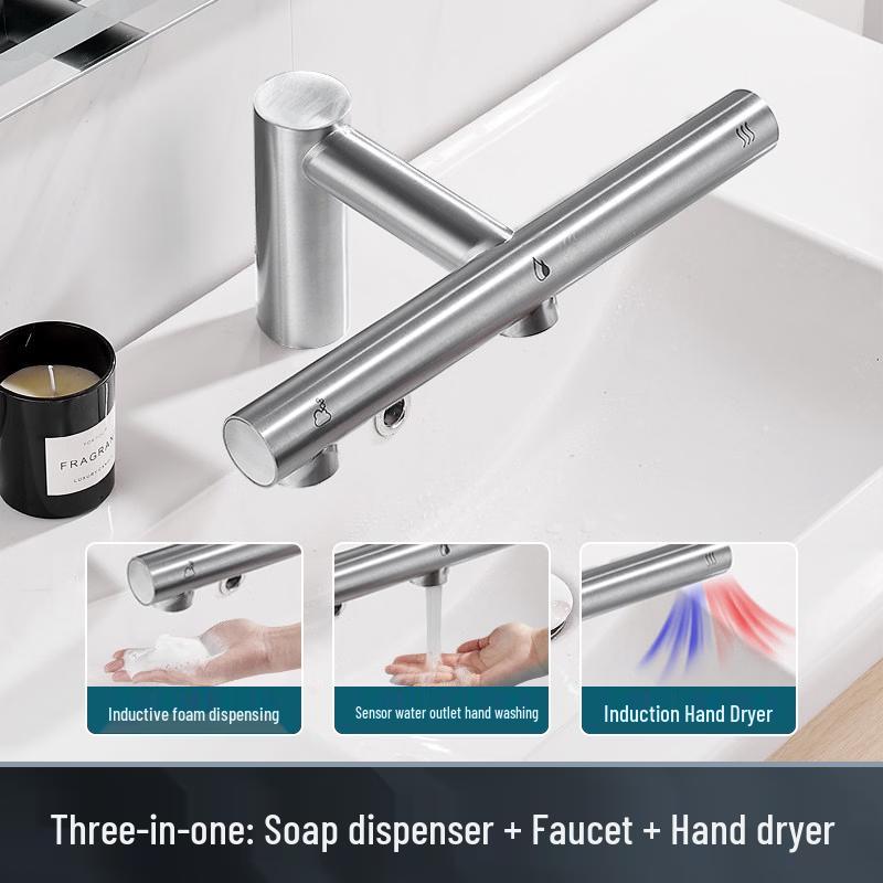 MODUN Commercial Sensor Faucet Hand Dryer Combo