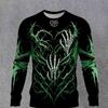 Men's 3D Stripe Printed Long-sleeved T-shirt, Comfortable, Breathable and Versatile Men's Top