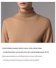 Elegant High Neck Women's Merino Wool Sweater - Ultra-Fine Knit, Autumn 2026