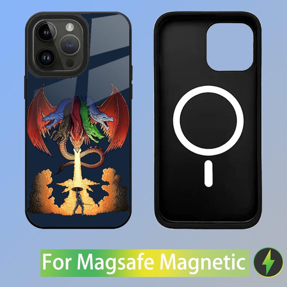Game D-Dungeons D-Dragons D-DND Phone Case For iPhone 16,15,14,13,12,11,Plus,Pro,Max Mini Magsafe Magnetic Wireless Charging