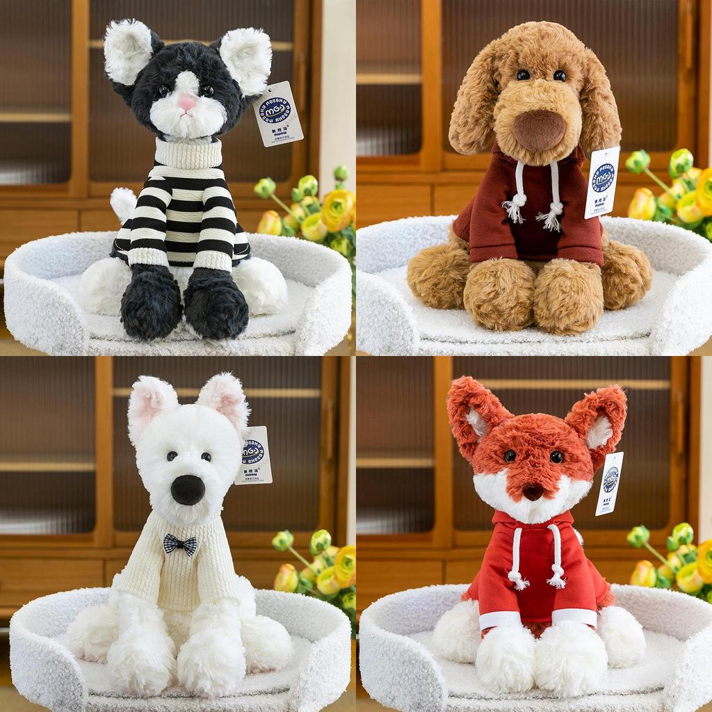 Cute Plush Animal Toy With Creative Clothing And Long Fur For Kids And Collectors