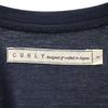 CURLY Made In Japan Short Sleeve V Neck T-shirt 2 Navy System Women Used