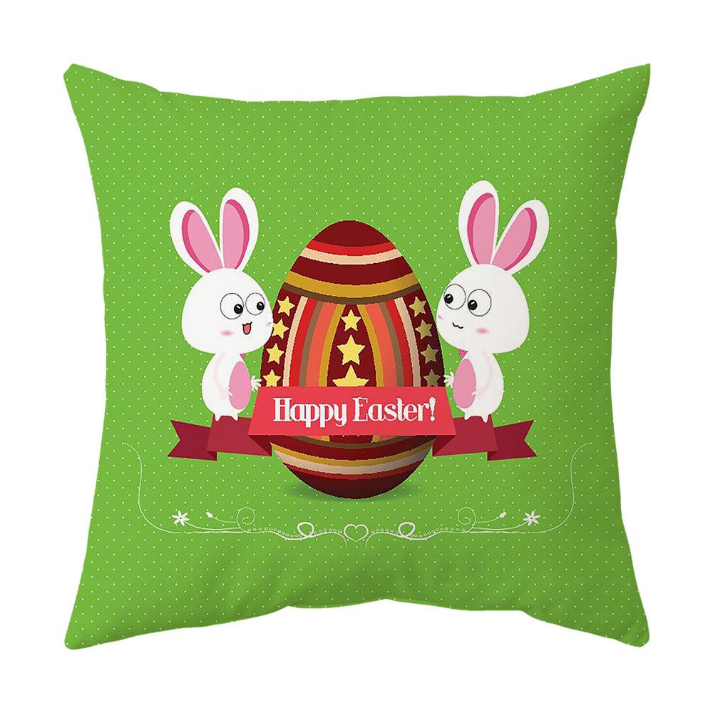 Easter Pillow Cover Cartoon Sofa Cushion Cover Office Waist Cushion Cover