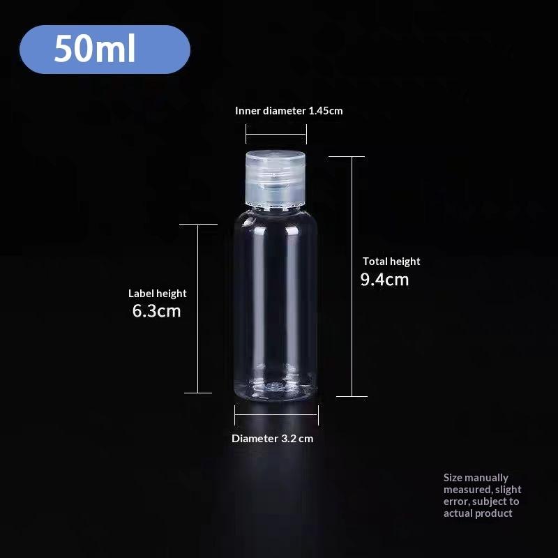 [Flip Cap] 5ml/10ml/15ml/30ml /50ml /100ml Empty Bottle Perfume Atomizer Transparent PET Plastic Bottles