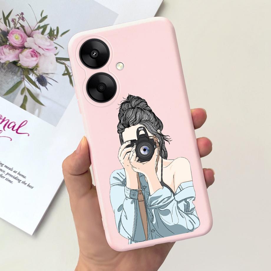 For Xiaomi Redmi 13C 5G Redmi 13R 5G Case Soft Silicone Phone Cases Butterfly Cactus CAPA For Redmi13C Redmi13R 5G Funda Bumper