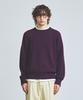 KNITTED Shaggy Dog 100% Wool Round Knit Purple