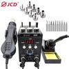 Pájecí stanice JCD 8586 Svařovací horkovzdušná pistole + elektrická páječka 2 v 1 LCD digitální displej Nástroj na opravu svářecího zařízení