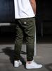 Jigga Crown Stretch Jogger Pants Olive/White M
