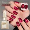 2025 Pigeon Blood Red & Ankara Red Cat Eye Gel Nail Polish Set with Whitening Glass Beads