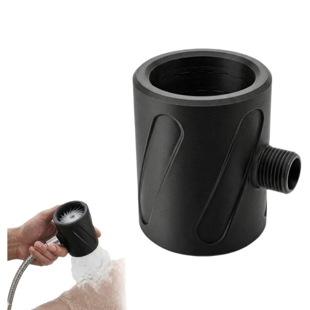 Nuovo soffione doccia portatile stampato in 3D Accessori doccia ad alta pressione Soffione doccia circolare massaggiante Doccia massaggiante potente 2-in-1