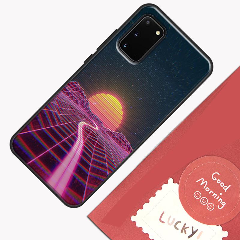 Neon Retrowave 80s Vintage Art Phone Case For Samsung Galaxy S23 S26 Ultra S20 S21 S22 S24 S25 Plus S10 S25 FE Cover Shell