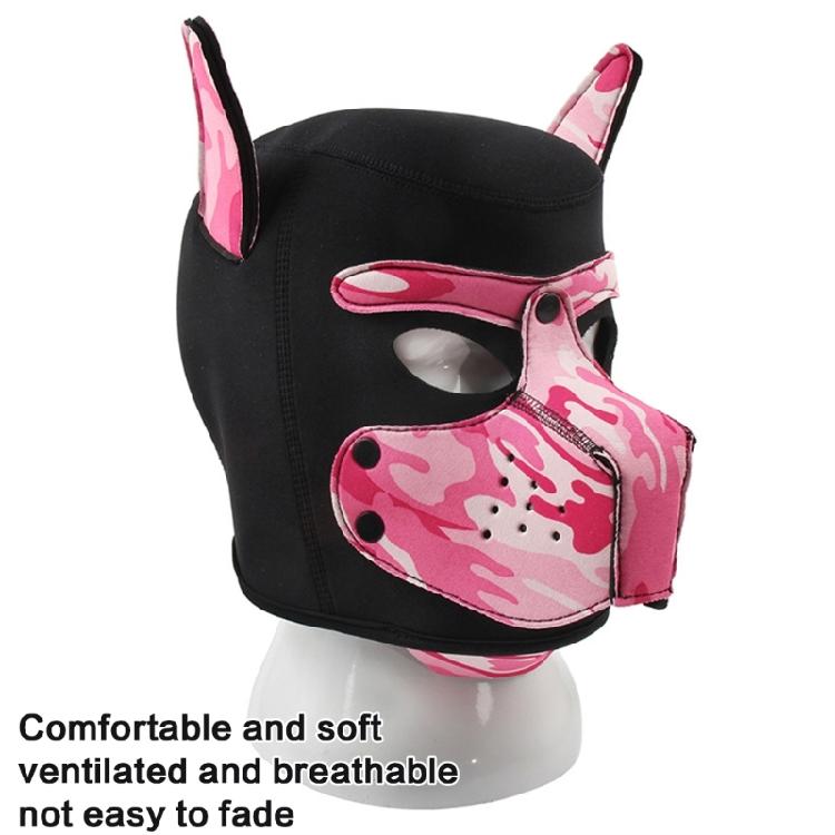 Halloween Hundegesichtsmaske Für Damen Herren Cosplay Partys Maskenballmaske Hund Cosplay Kopfbedeckung Ganzkopf Hundegesichtsmaske