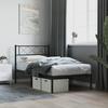 VidaXL Metal Bed Frame with Black Headboard 90x190 Cm 372269