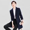 Professional Wool-Blend Mid-Length Uniform Coat