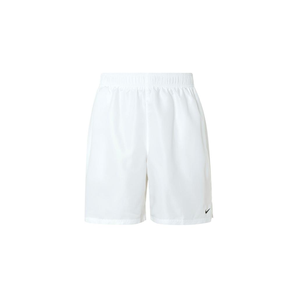 Nike Swim Essential Lightweight Comfortable Lace-Up Beach Shorts Men Shorts White Black DN3289-100