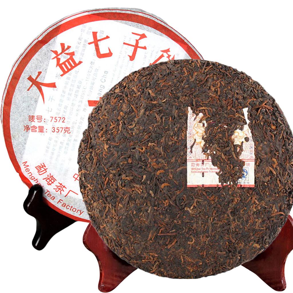Select Ripe Pu-erh Tea 7572 Classic Menghai Dayi Cooked Chinese Tea 357g