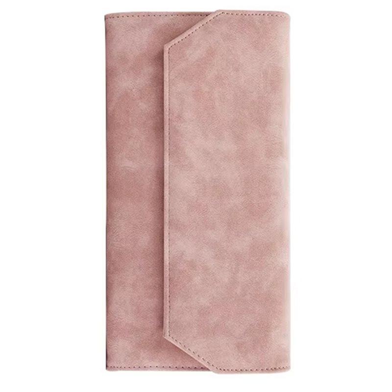 

For Knitting& Sewing Accessories,Organizer- Leather Crochet Hook Storage Bag For Knitwear Enthusiasts розовый