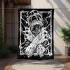 Gotische Totenkopf Flanelldecke Weich Warm Ganzjahresdecke, Design für Camping, Autoreisen, Wandern Sofa, Bett, Büro Perfektes Geschenk für Partys