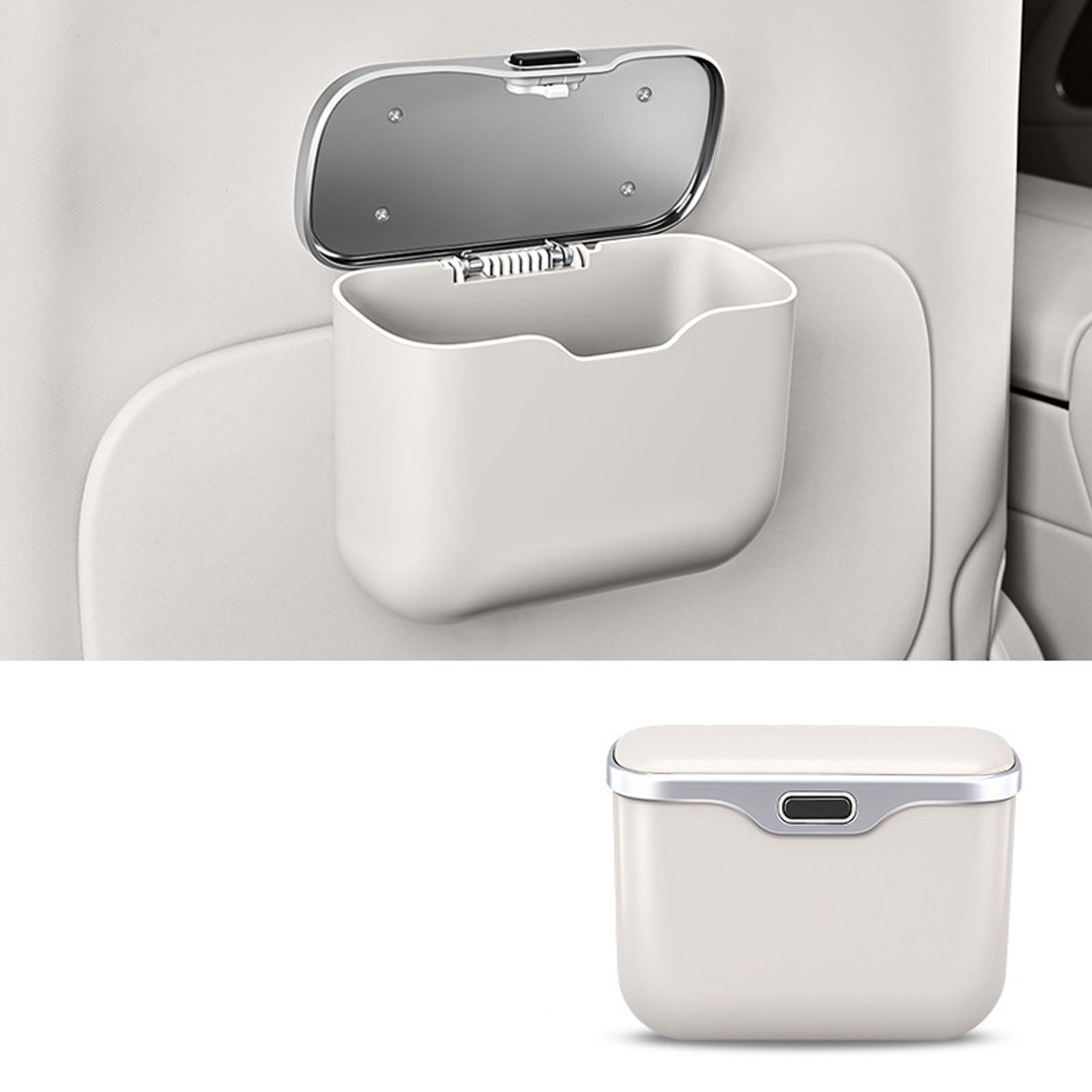 

Автомобильная урна для мусора, Многофункциональная подвесная урна/ящик для хранения шорт для автомобилей, Автомобильный органайзер с зажимом - сумка для хранения. One Size бежевый