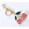 Stylish Cherry Pendnat Keychain Bag Charm Eye Catching Cherry Keychain Accessory Fashionable Hangings Decoration