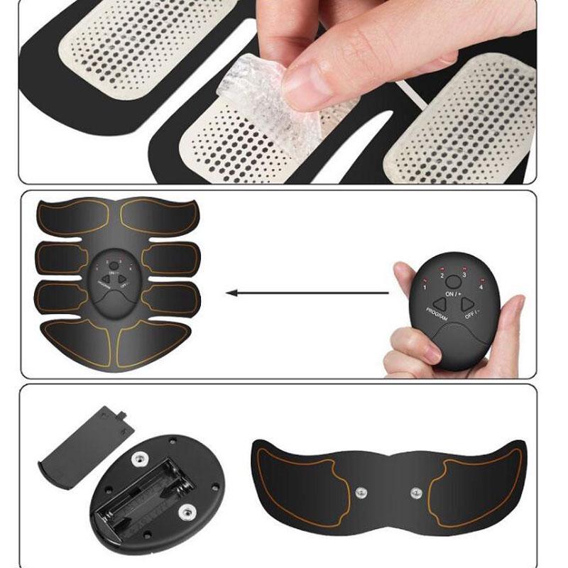 Elektrischer Muskelstimulator EMS Drahtloser Gesäß-Hüfttrainer Bauch-ABS-Stimulator Fitness-Körperschlankheitsmassagegerät