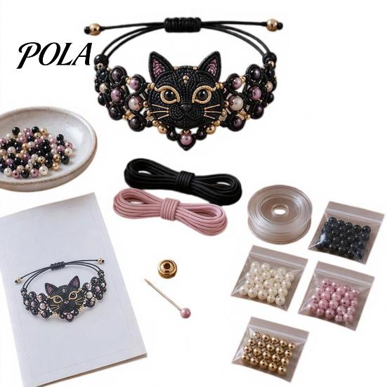 Personalisierte Schmuckzubehörteile DIY Armband-Herstellungsset, Set mit bunten Perlen und Tier-Anhängern, Handgemachtes Bastelset für Erwachsene