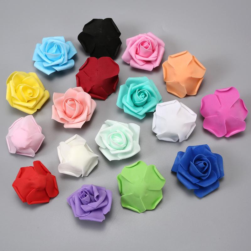 Free Shipping Foam Rose Heads - 5 Layer, 6.5cm Diameter, Artificial PE Flower Balls