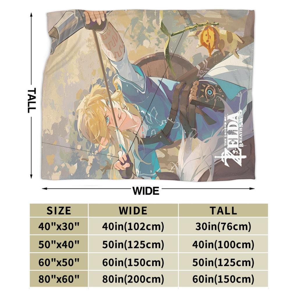Game Z-Zeldas Cartoon Blanket Fuzzy Throw Blankets Summer Air Conditioning Printed Soft Warm Bedspreads,