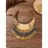 Multi-layer Tassel Inlaid with Diamonds Exaggerated Ethnic Style Pattern Collar Collar