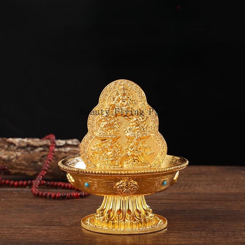 1pc Metal Feng Shui Ornament Household sacrificial utensils Buddhist Hall Supplies Feng Shui Accessories metal handicrafts