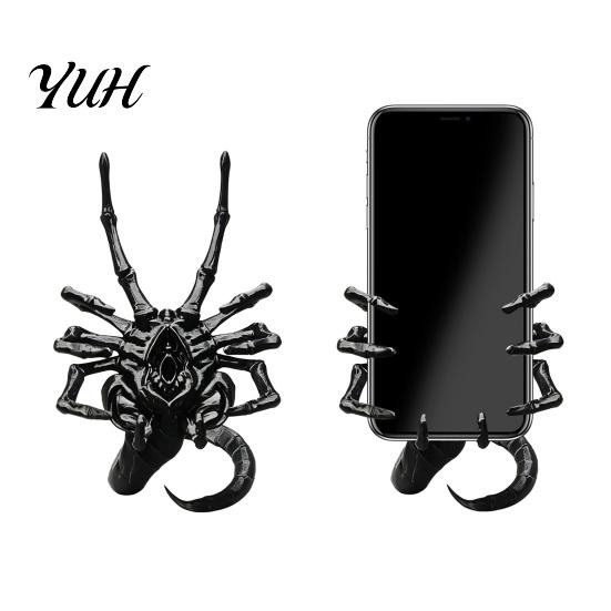 Cool Scorpion Shape Phone Mount Alien Facehugger Stand, Unique 3D Printed Cell Holder, Heavy Duty Cradle Sturdy PLA Decorative Smartphone for