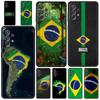 Phone Case For Samsung Galaxy A17 A15 A13 A51 A71 A41 A31 A21S A07 A05 A35 A55 A23 A25 A33 A53 A73 5G Cover Large Brazil Flag