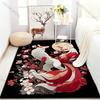 1PC Fox with Cherry Blossoms Moon Pattern Rug Carpets for Bedroom Living Room Sofa Mat Creative Door Mat Cloakroom Home Decor