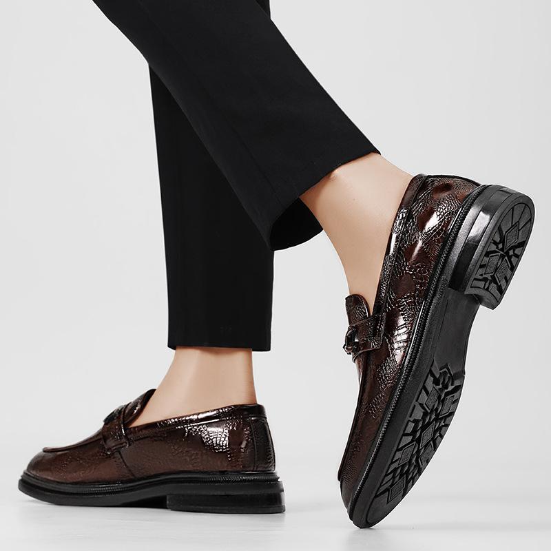 Height-increasing platform business casual shoes dress leather shoes brock wedding shoes groom shoes