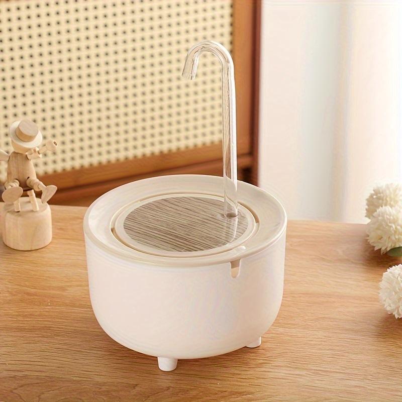 

USB Powered Whisper-Quiet Transparent Pet Water Fountain - Easy Clean, for Cats & Small Pets светло-серый