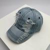 Baseball Her  Him For Women Men School Old Vintage Caps Peaked Hats Cotton Embroidery Washing Versatile Snapback Fashion Denim Letter Outdoor