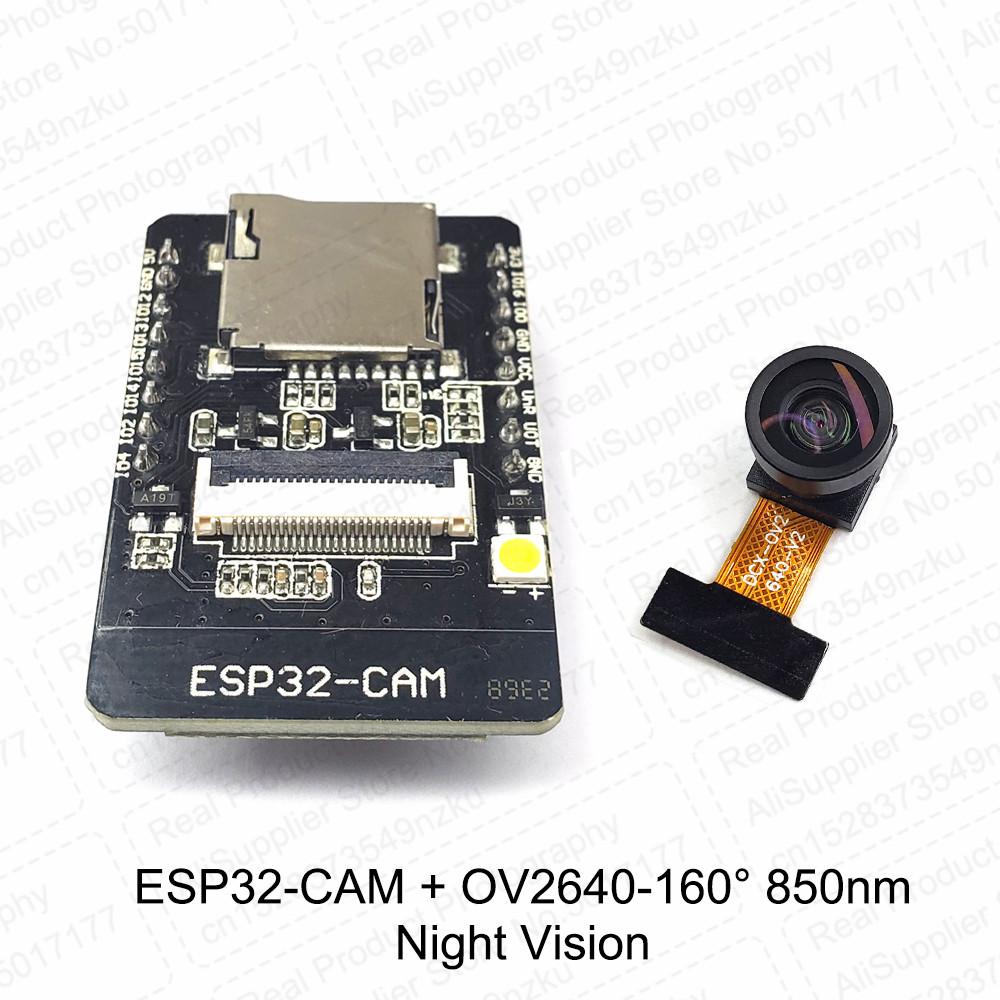 ESP11 CAM with OV1611 Camera Module Kit 1.1G Wifi Bluetooth Module WIFI 1dbi Antenna 66 111 161 Degrees 611nm 811nm Night Vision