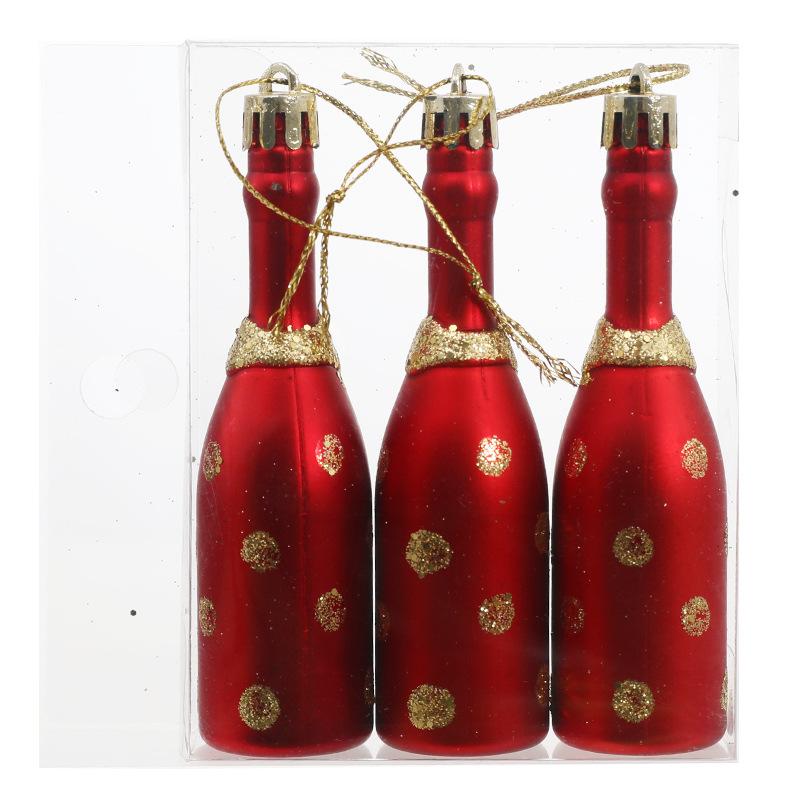 Hand-Painted Flat Candy Christmas Tree Ornament Set